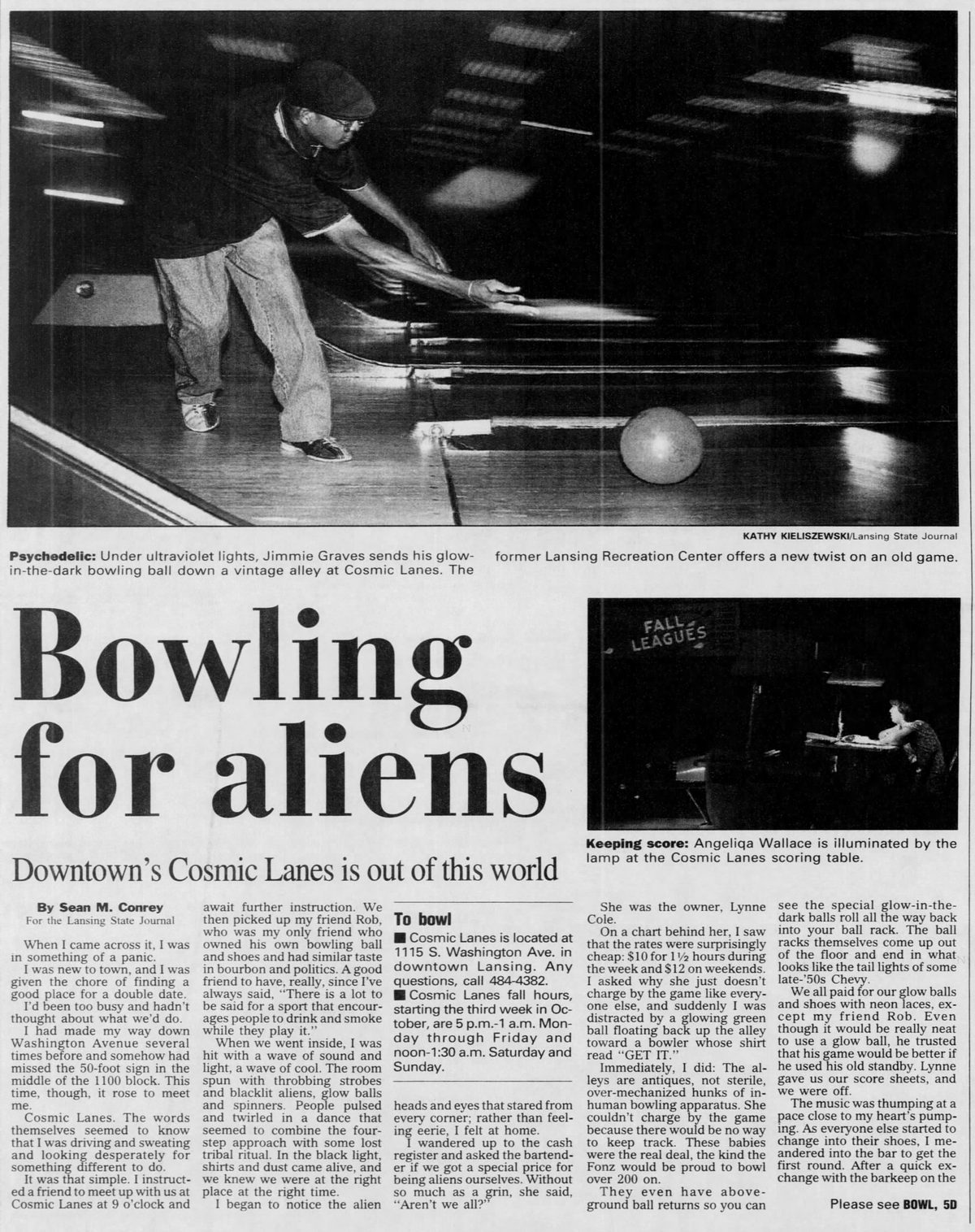 Lansing Recreation Center - Sept 1998 Cosmic Lanes